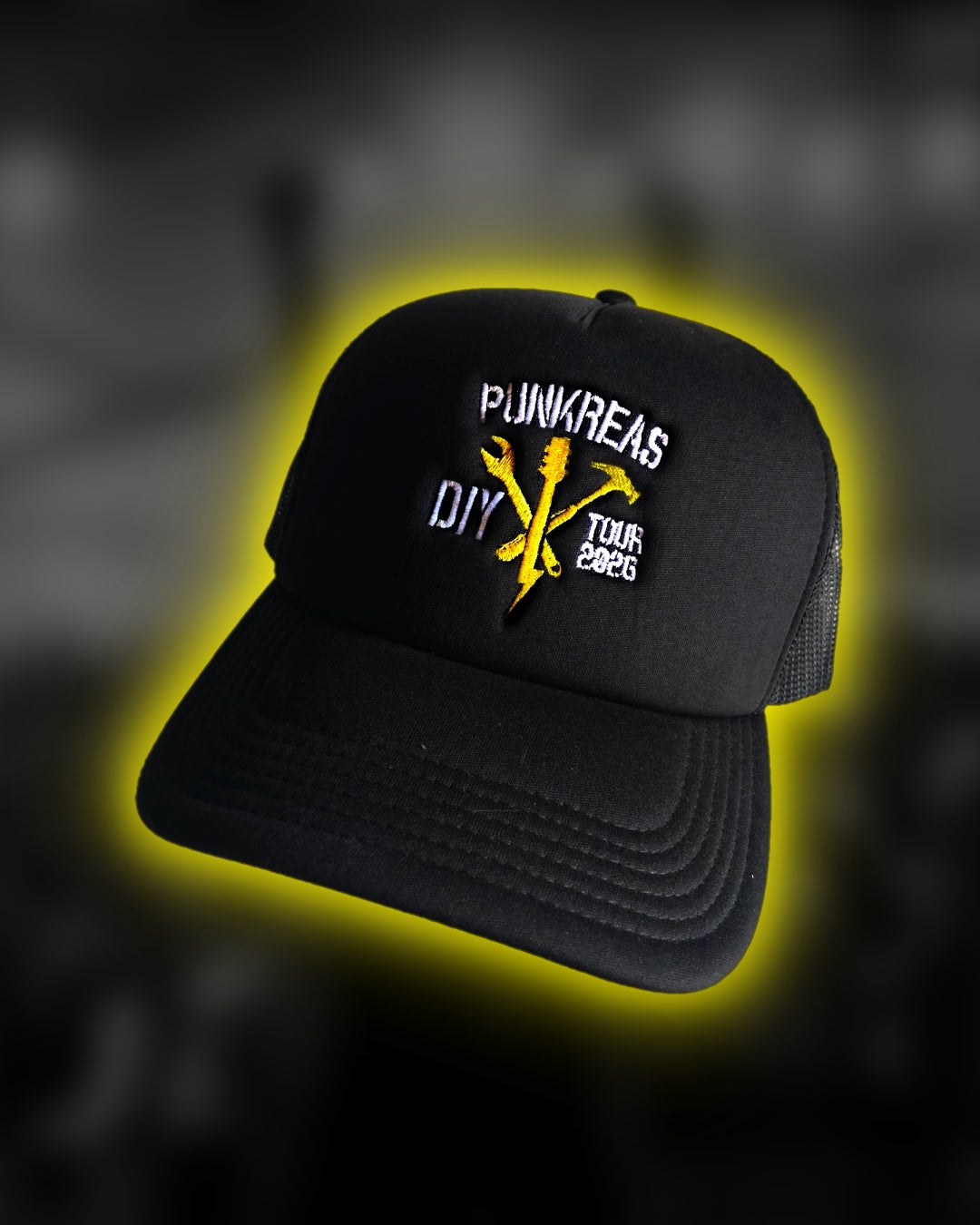 Cappellino Trucker ricamato DIY (Nero)
