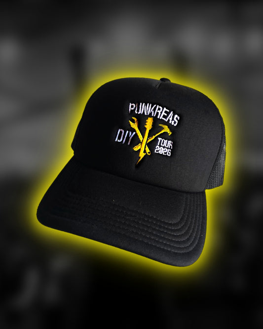 Cappellino Trucker ricamato DIY (Nero)